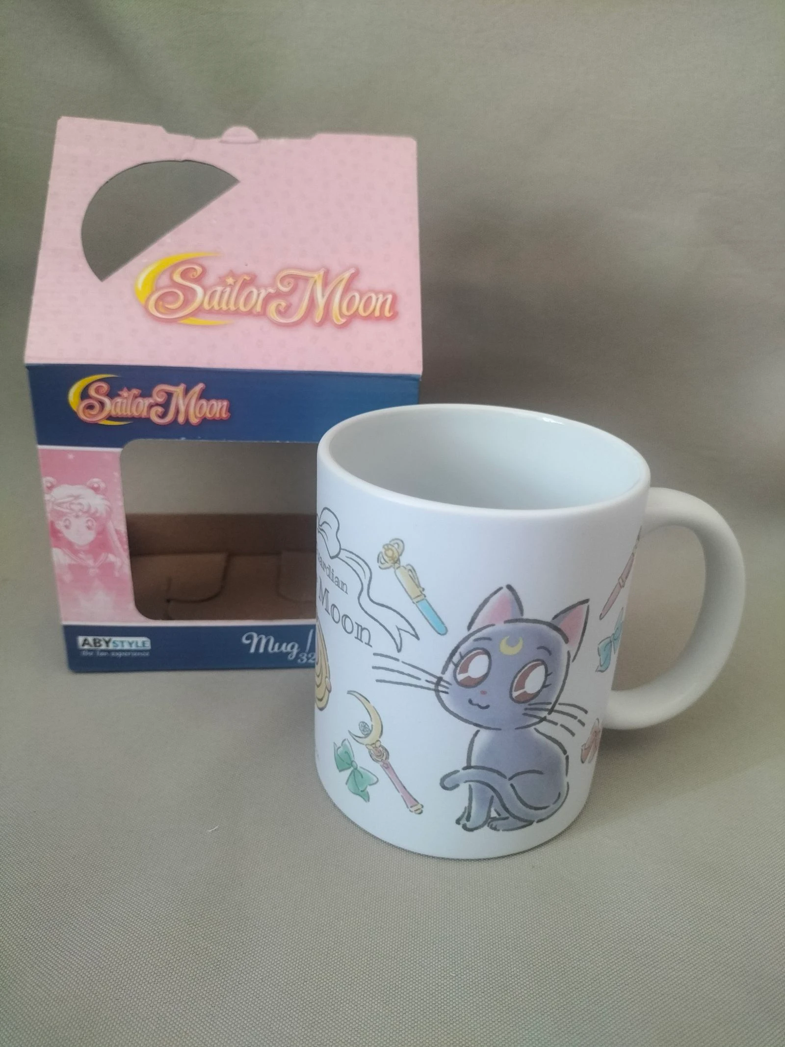 Mug Sailor Moon 320 ml | Manga | Neuf | Luna & Artémis Chibi